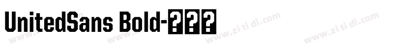 UnitedSans Bold字体转换